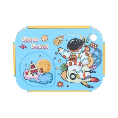 نمایش جزئیات ظرف غذای استیل طرح Space secret