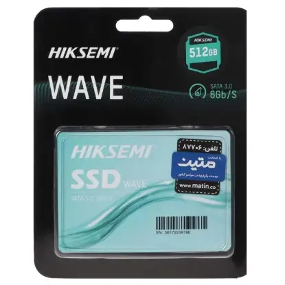 نمایش جزئیات اس اس دی اینترنال هایک سمی مدل Wave ظرفیت 512 گیگابایت