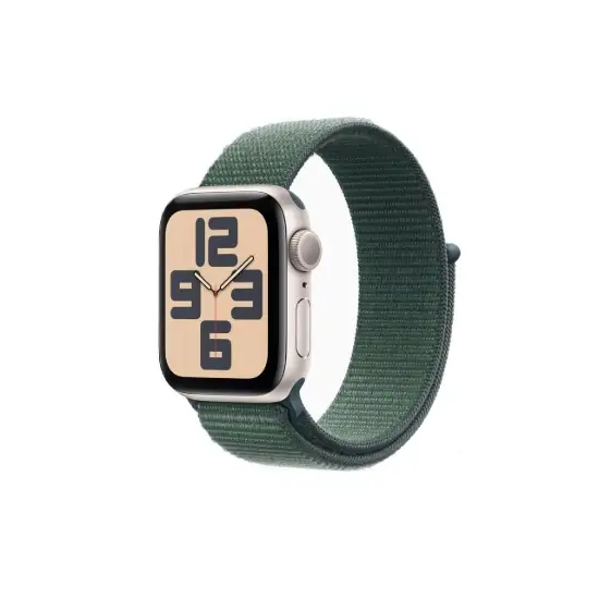 تصویر ساعت هوشمند اپل واچ مدل Series SE 2024 Starlight Al LK Green SL 40mm