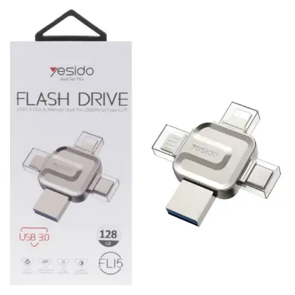 نمایش جزئیات فلش مموری یسیدو مدل FL15 ظرفیت 128 گیگابایت