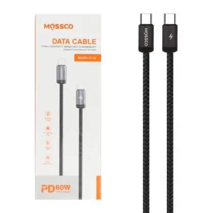 نمایش جزئیات کابل تبدیل فست شارژ مسکو USB-C به USB-C مدل IC-25