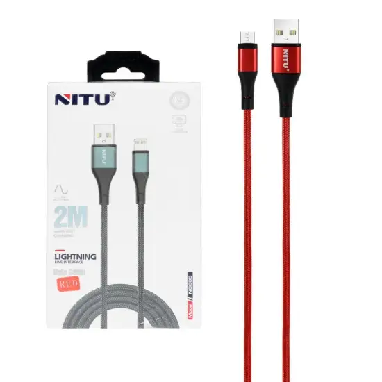 تصویر کابل تبدیل فست شارژ USB به USB نیتو مدل NC205 طول 2.0 متر