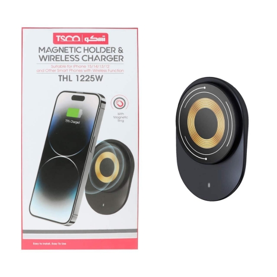 پایه نگهدارنده و شارژر بی سیم گوشی موبایل تسکو مدل THL 1225W