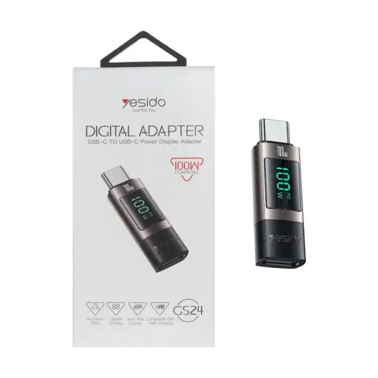 تصویر تبدیل USB-C بهUSB-C یسیدو مدل GS24