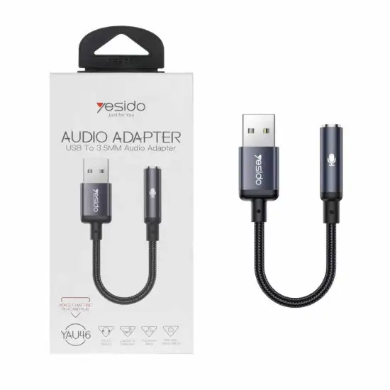تصویر تبدیل USB به جک 3.5 میلیمتری یسیدو مدل YAU45