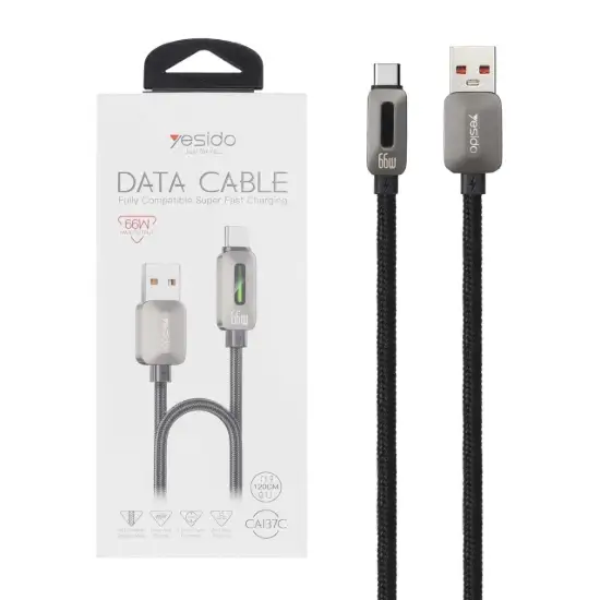 تصویر کابل تبدیل USB-C به USB-C یسیدو مدل CAI37C به طول 1.2 متر