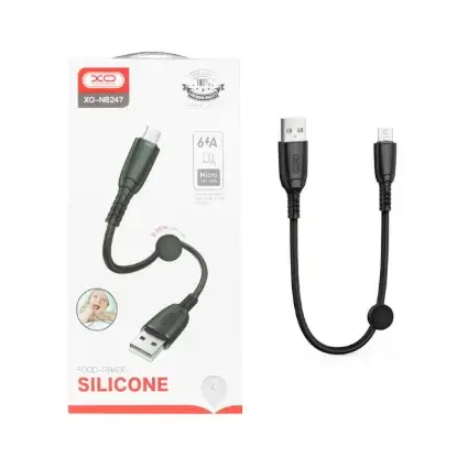 نمایش جزئیات کابل تبدیل پاور بانک فست شارژ MicroUSB بهUSB ایکس او مدل NB247