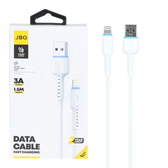 تصویر کابل تبدیل USB به لایتنینگ جی بی کیو مدل CA-732 طول 1.5 متر