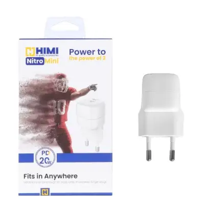 نمایش جزئیات شارژر دیواری 20 وات تک پورت هیمی مدل Nitro Mini VQ-T45