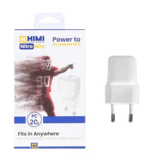تصویر شارژر دیواری 20 وات تک پورت هیمی مدل Nitro Mini VQ-T45
