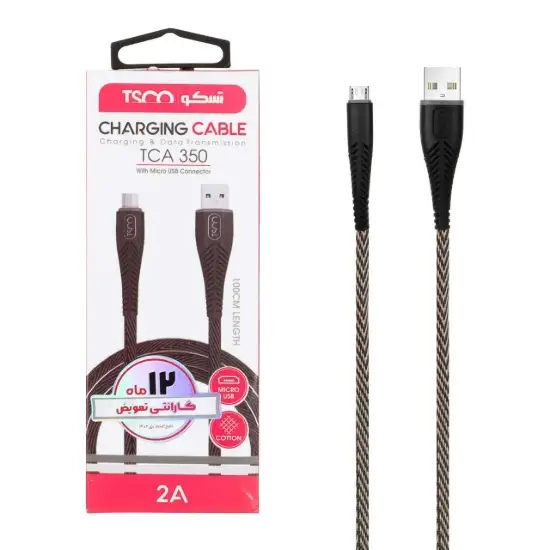 تصویر کابل تبدیل USB به MicroUSB تسکو مدل TCA 350