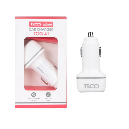 نمایش جزئیات شارژر فندکی 30 وات دو پورت تسکو مدل TCG 41