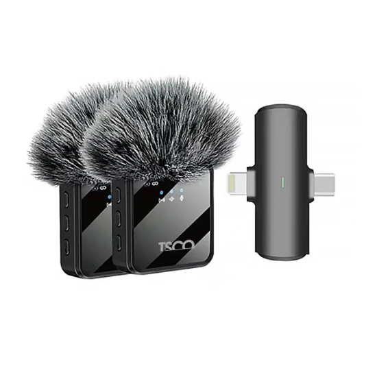 تصویر میکروفون یقه ای بی سیم تسکو لایتنینگ /USB-C مدل TMIC 5007