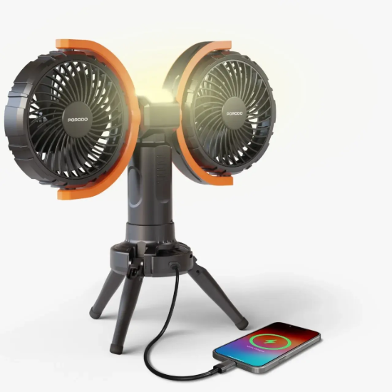 تصویر پنکه شارژی پرودو مدل Oscillating Fan PD-LFST150-BK