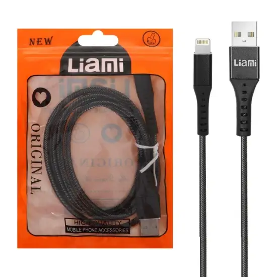 تصویر کابل تبدیل USB به لایتنینگ لیامی