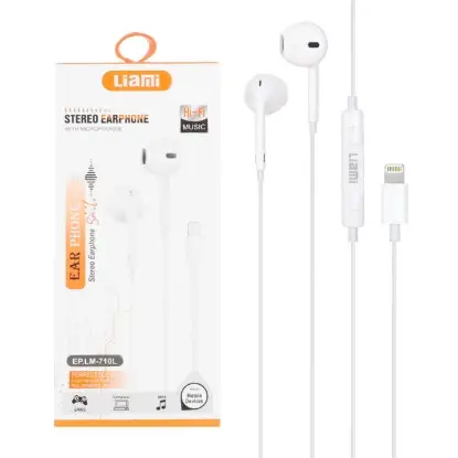 نمایش جزئیات هندزفری با سیم لیامی مدل EP.LM-710L