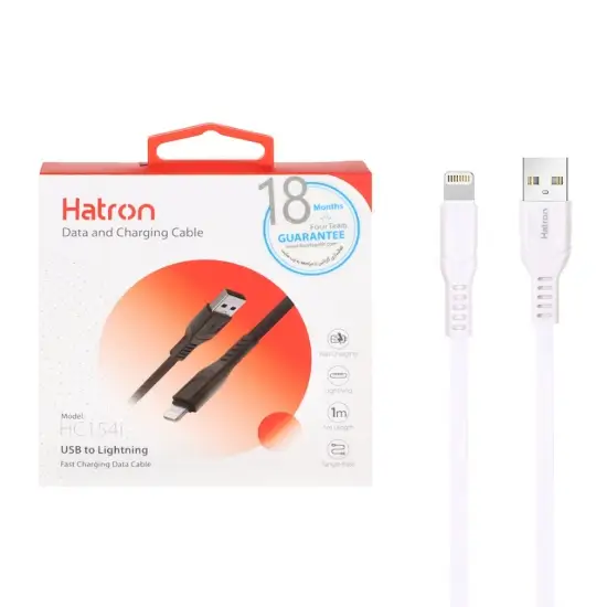 تصویر کابل تبدیل USB به لایتنینگ هترون مدل HC154i