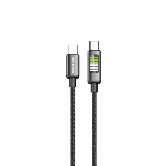 تصویر کابل تبدیل USB-C به USB-C گرین لاین مدل GNLEDTC2TCBK