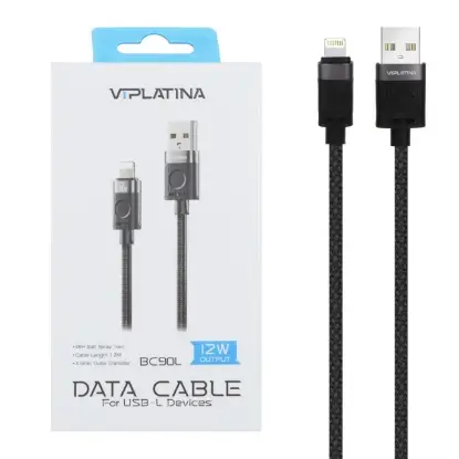 نمایش جزئیات کابل تبدیل USB به لایتنینگ وی آی پلاتینا مدل BC90L