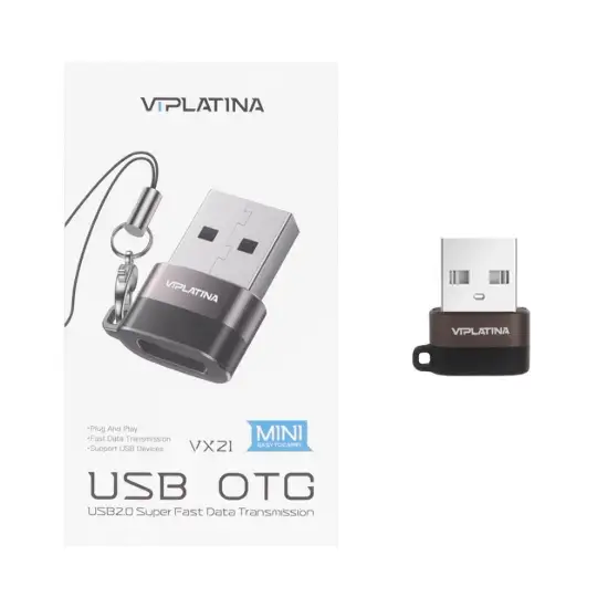 تصویر  تبدیل USB به USB-C وی آی پلاتینا مدل VX21