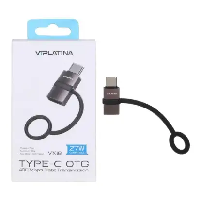 نمایش جزئیات تبدیل USB-C به لایتنینگ وی آی پلاتینا مدل VX18