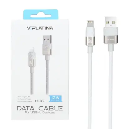 نمایش جزئیات کابل تبدیل USB به لایتنینگ وی آی پلاتینا مدل BC16L