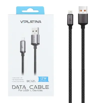 نمایش جزئیات کابل تبدیل USB به لایتنینگ وی آی پلاتینا مدل BC12L