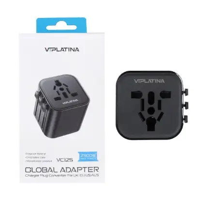 نمایش جزئیات تبدیل برق 3 به 2 وی آی پلاتینا مدل VC125