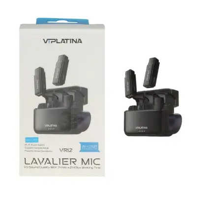 نمایش جزئیات میکروفون یقه ای بی سیم  وی آی پلاتینا لایتنینگ مدل VR12