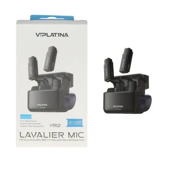 تصویر میکروفون یقه ای بی سیم  وی آی پلاتینا USB-C مدل VR12
