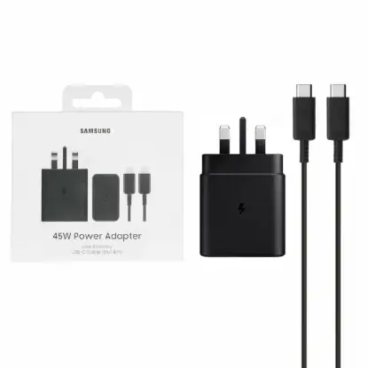 نمایش جزئیات شارژر دیواری 45 وات سه پین تک پورت سامسونگ مدل T4511 همراه کابل شارژ USB-C - اصلی 