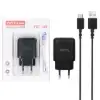 شارژر دیواری 10.5 وات تک پورت تسکو مدل TTC 165  همراه کابل شارژ  USB-C - تصویر یکم