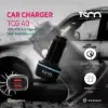 شارژر فندکی 30 وات دو پورت تسکو مدل TCG 40 همراه کابل شارژ USB-C - تصویر چهارم