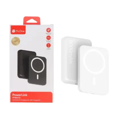 نمایش جزئیات پاوربانک بی سیم  پرووان 20 وات مدل PPB5010 PowerLink ظرفیت 5000 میلی آمپر ساعت