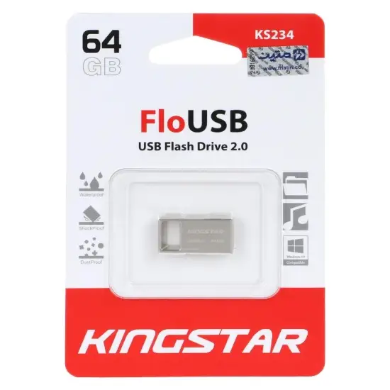 تصویر فلش مموری کینگ استار Flo KS234 USB2.0 ظرفیت 64 گیگابایت