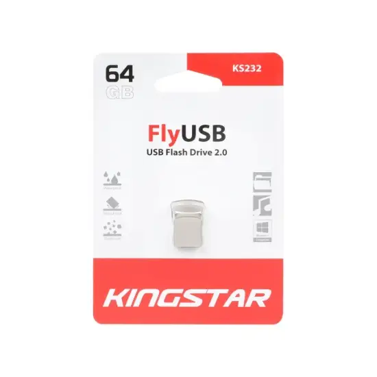 تصویر فلش مموری کینگ استار Fly KS232 USB2.0 ظرفیت 64 گیگابایت