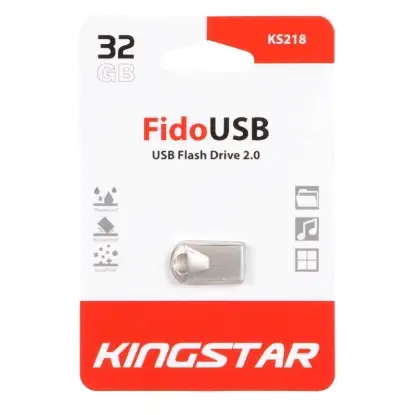 نمایش جزئیات فلش مموری کینگ استار Fido KS218 USB2.0 ظرفیت 32 گیگابایت