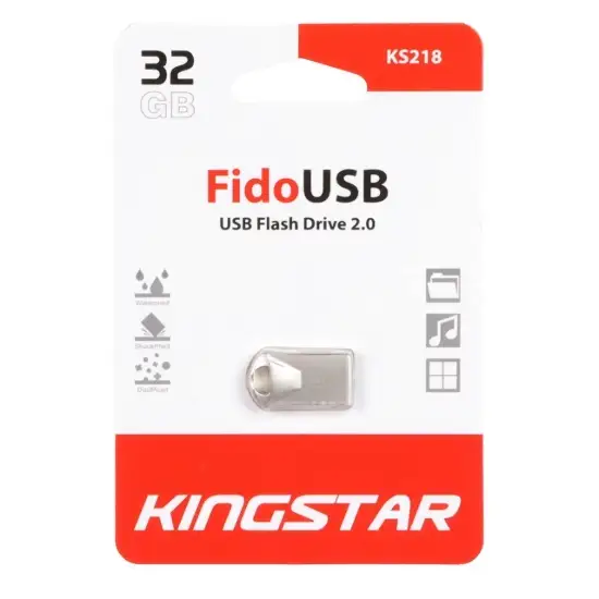 تصویر فلش مموری کینگ استار Fido KS218 USB2.0 ظرفیت 32 گیگابایت