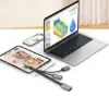هاب 3 پورت USB-C ارلدام مدل HUB17C - تصویر دوم