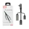هاب 4 پورت USB-C و کارت خوان ارلدام مدل HUB18C - تصویر یکم