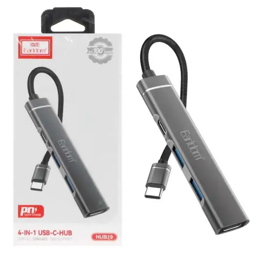 تصویر هاب 3 پورت USB-C ارلدام مدل HUB19