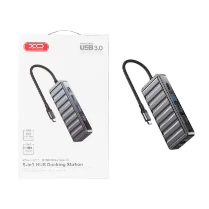 نمایش جزئیات هاب 5 پورت USB-C ایکس او مدل XO-HUB015