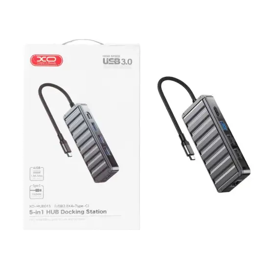 تصویر هاب 5 پورت USB-C ایکس او مدل XO-HUB015