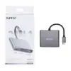 هاب و کابل تبدیل 3 پورت USB-C به HDMI نیتو مدل NITU NN36 - تصویر یکم
