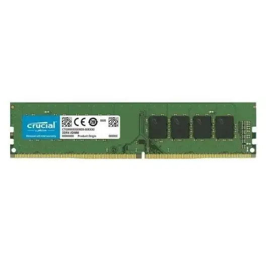 تصویر رم کامپیوتر کروشیال DDR4 تک کاناله 16 گیگابایت 3200 مگاهرتز