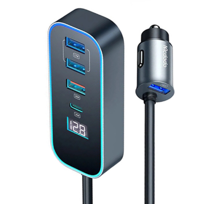 نمایش جزئیات شارژر فندکی 107 وات گنج پورت  مک دودو مدل CC-190