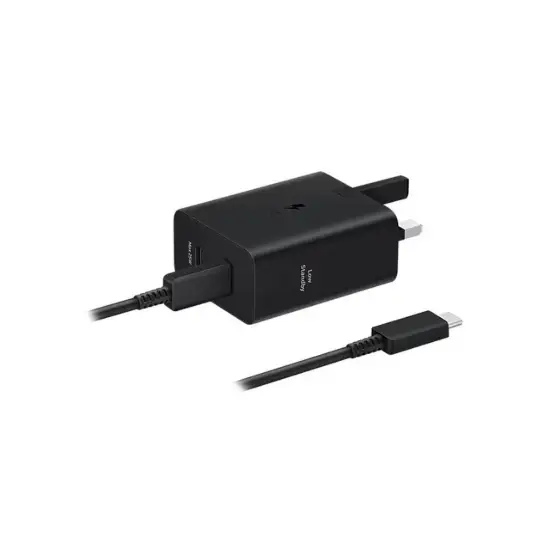 تصویر شارژر دیواری 50 وات سه پین تک پورت سامسونگ مدل EP-T5020 همراه کابل شارژ USB -C - اصلی