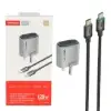 شارژر دیواری 120 وات ترانیو مدل T-UK3 C  همراه کابل شارژ USB-C - تصویر یکم