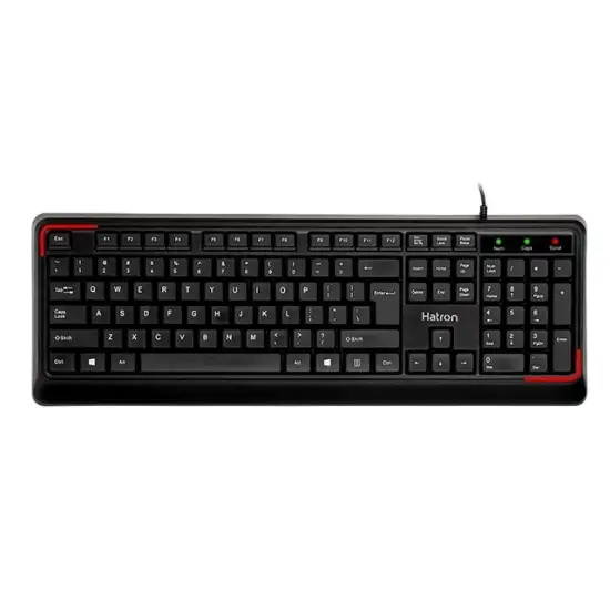 تصویر کیبورد با سیم هترون مدل HK180
