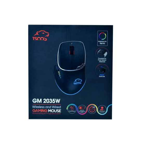 تصویر ماوس بی سیم گیمینگ تسکو مدل GM 2035W